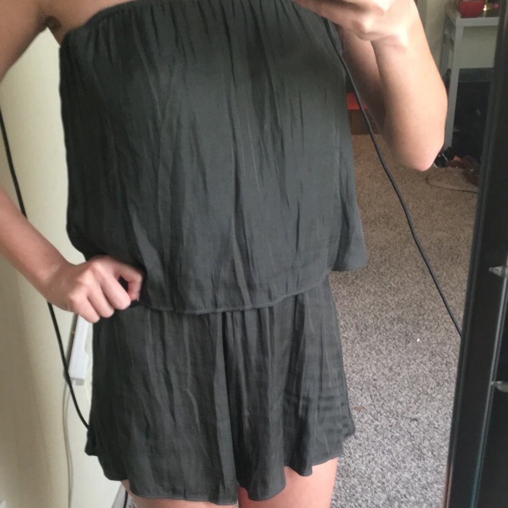 Strapless romper